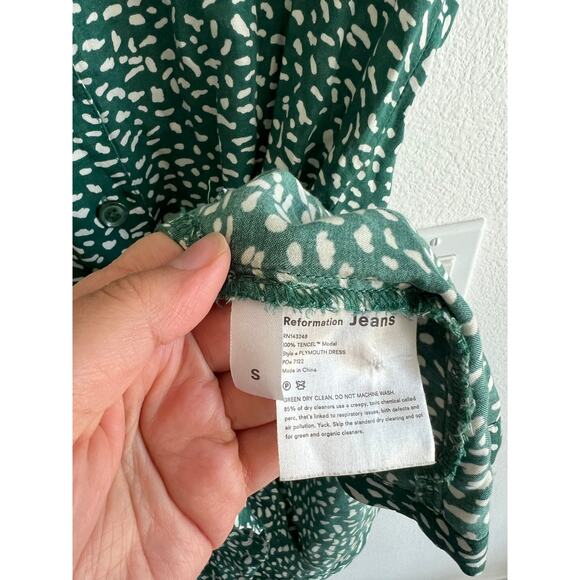 Reformation Plymouth Dress in Composition S - Picture 6 of 9